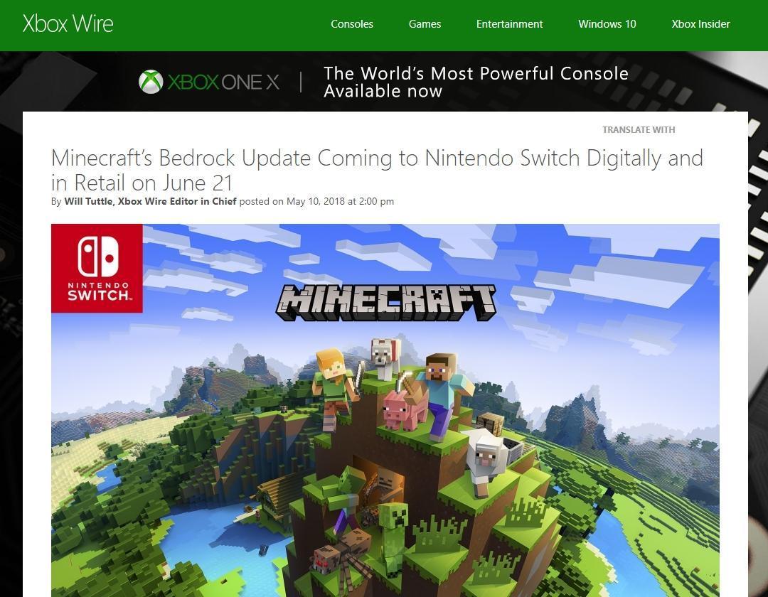 遊戲 Minecraft 大型更新即將登場舊世代主機版本下台一鞠躬